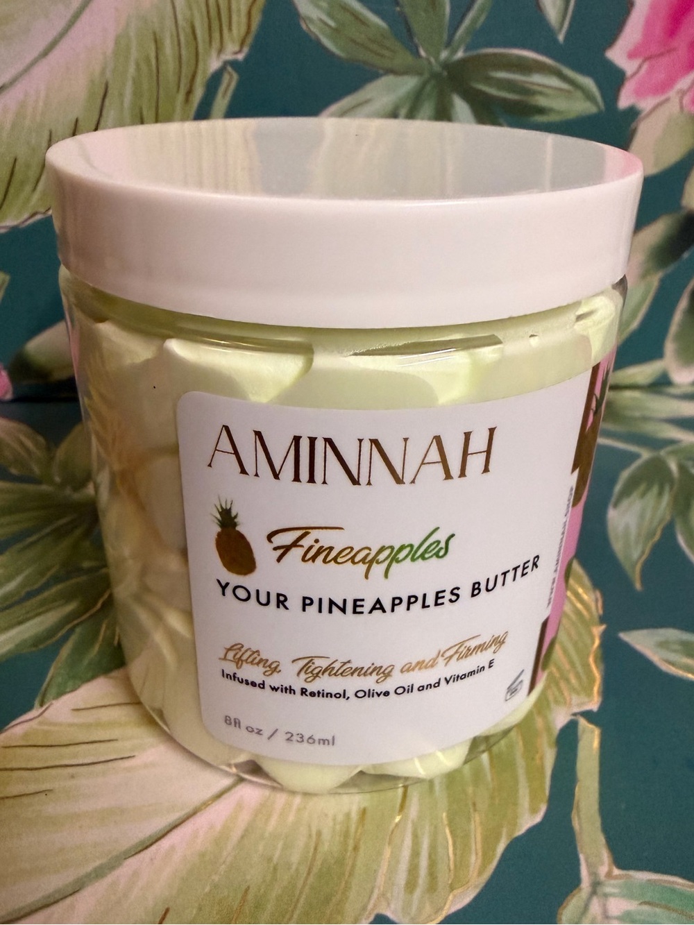 Aminnah Fineapples Your Pineapples Firming Body Butter 8 oz NWT